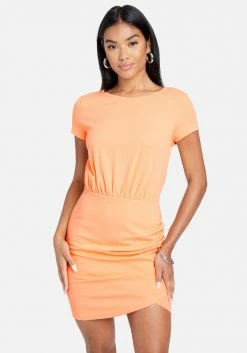 JUMP Surplice Mini T-Shirt Dress Clothing