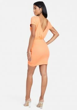 JUMP Surplice Mini T-Shirt Dress Clothing