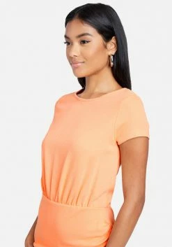 JUMP Surplice Mini T-Shirt Dress Clothing