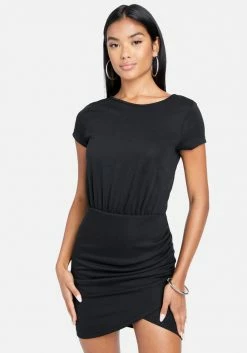 JUMP Clothing Surplice Mini T-Shirt Dress