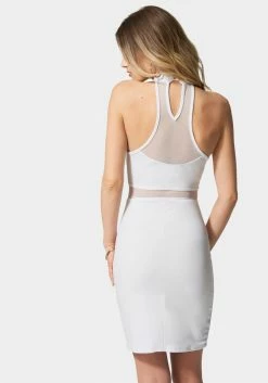 JUMP Mesh Illusion Cut Out Mini Bridal