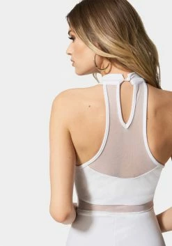 JUMP Mesh Illusion Cut Out Mini Bridal