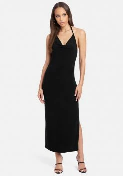 JUMP Cowl Neck Halter Maxi Clothing