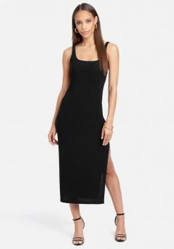 JUMP Dresses Scoop Neck Tank Slit Maxi