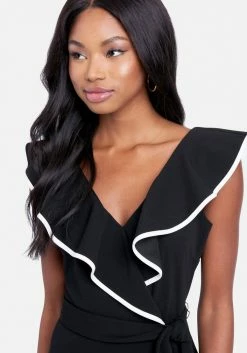 Clothing Flutter Sleeve Jumpsuit