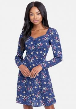 JUMP Clothing Sweetheart Neck Flare Dress
