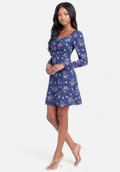 JUMP Clothing Sweetheart Neck Flare Dress