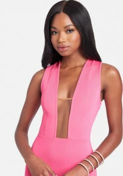 JUMP Illusion Mesh Scuba Dress Best Sellers