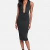 JUMP Best Sellers Illusion Mesh Scuba Dress