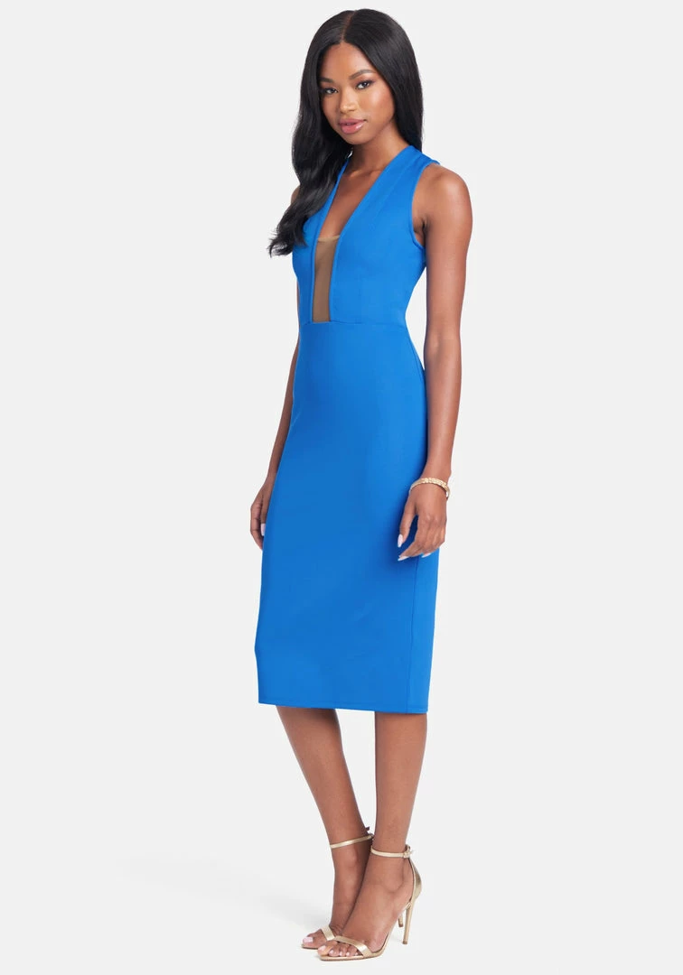 JUMP Illusion Mesh Scuba Dress Clothing 2 JUMP Illusion Mesh Scuba Dress Clothing