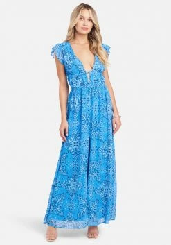 JUMP Flutter Printed Maxi Dress