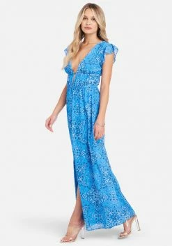 JUMP Flutter Printed Maxi Dress