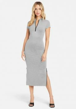 JUMP Contrast Detail Quarter Zip Dress Sale