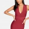 JUMP Double V Mini Bandage Dress