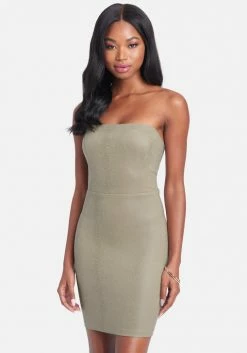 JUMP Mini Tube Faux Leather Dress Clothing