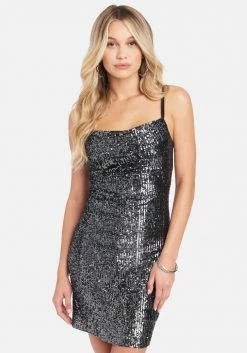 JUMP Cowl Sequin Mini Dress Clothing