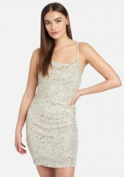JUMP Cowl Sequin Mini Dress Clothing