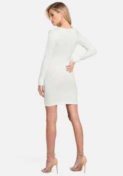 JUMP Crew Neck Sweater Dress Clothing