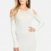 JUMP Shoulder Cut Out Sweater Dress