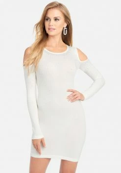 JUMP Shoulder Cut Out Sweater Dress
