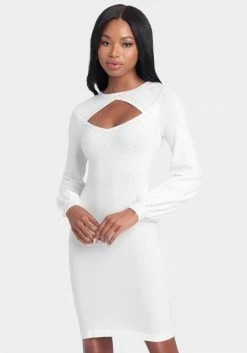 JUMP Keyhole Sweater Dress Clothing