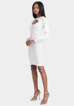 JUMP Keyhole Sweater Dress Clothing