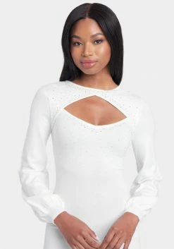 JUMP Keyhole Sweater Dress Clothing