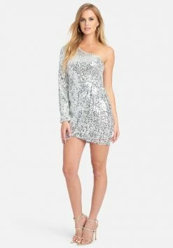 JUMP One Shoulder Sequin Wrap Dress Best Sellers