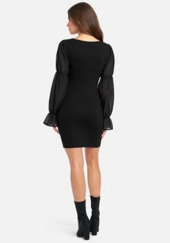 JUMP Tiered Puff Sleeve Mini Dress 7 JUMP Tiered Puff Sleeve Mini Dress