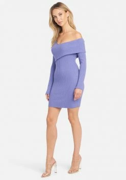 JUMP Best Sellers Asymmetrical Off Shoulder Sweater Dress