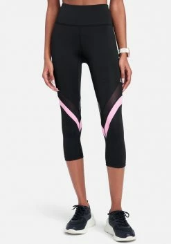ONE STEP UP BOL Logo Bebe Colorblock Capri Legging