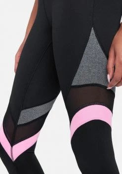 ONE STEP UP BOL Logo Bebe Colorblock Capri Legging