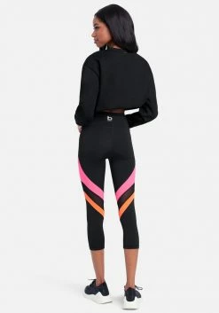ONE STEP UP BOL Bebe Colorblock Capri Legging