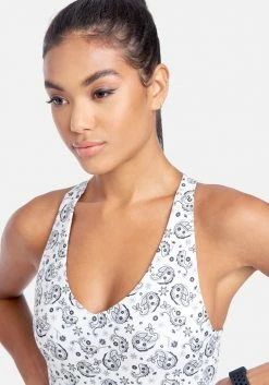 ONE STEP UP BOL Bebe Bandana Print Sport Bra Logo
