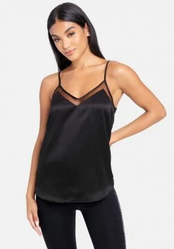 TC Mesh Detail Satin Cami