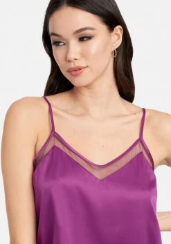 TC Mesh Detail Satin Cami
