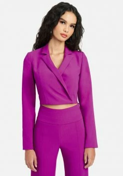 Tuxedo Cropped Stretch Twill Jacket Tailoring
