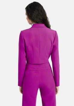 Tuxedo Cropped Stretch Twill Jacket Tailoring