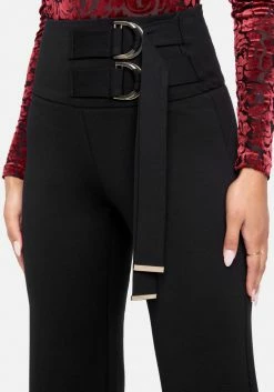 TC Sale Double Side Ring With Tie Wide Leg Pants