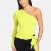 TC One Sleeve Mesh Side Tie Top