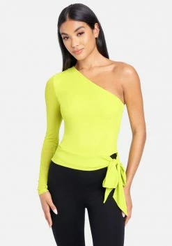 TC One Sleeve Mesh Side Tie Top