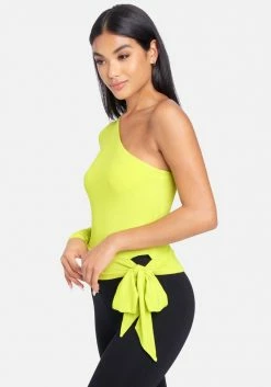 TC One Sleeve Mesh Side Tie Top