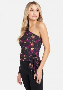 TC One Sleeve Mesh Side Tie Top