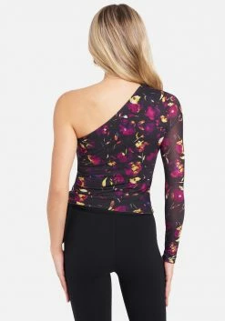 TC One Sleeve Mesh Side Tie Top