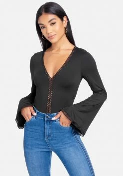 TC Bell Sleeve V Neck Bodysuit