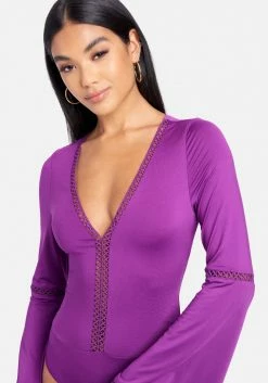 TC Bell Sleeve V Neck Bodysuit Best Sellers