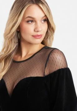 TC Deep Sweetheart Neck Velour Bodysuit Clothing 8 TC Deep Sweetheart Neck Velour Bodysuit Clothing