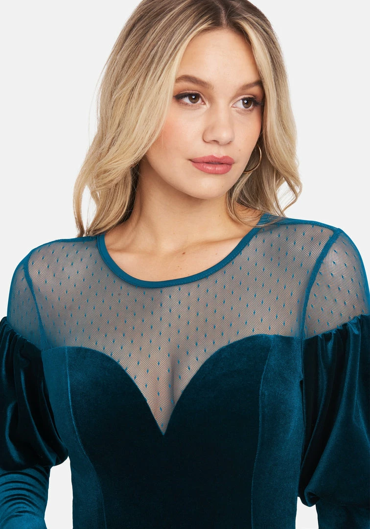 TC Deep Sweetheart Neck Velour Bodysuit 4 TC Deep Sweetheart Neck Velour Bodysuit