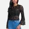 TC Clothing Flared Sleeve Lace Top