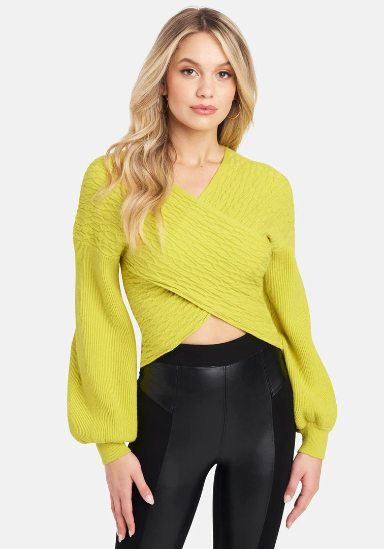 TC Cable Knit Cross Over Full Sleeve Sweater Clothing 1 TC Cable Knit Cross Over Full Sleeve Sweater Clothing